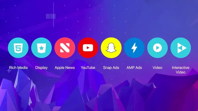 Celtra ad formats: rich media, display, Apple News, YouTube, Snap Ads, AMP ads, video and interactive video