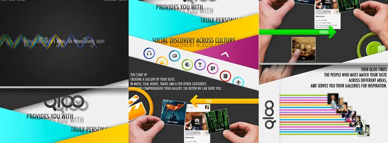 Qloo campaign collage about taste discovery across culture, shown on phones and posters